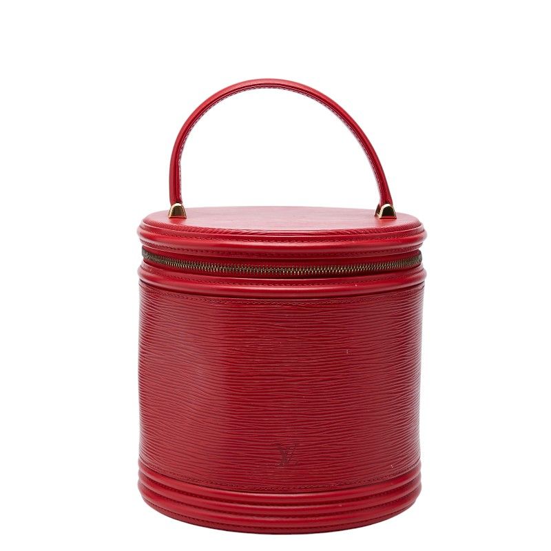 Louis Vuitton Epi Cannes Handbag Vanity Bag Castilian Red Leather