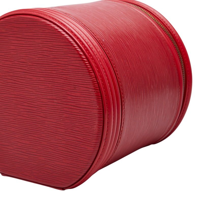 Louis Vuitton Epi Cannes Handbag Vanity Bag Castilian Red Leather — view 4