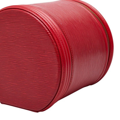 Louis Vuitton Epi Cannes Handbag Vanity Bag Castilian Red Leather — view 4