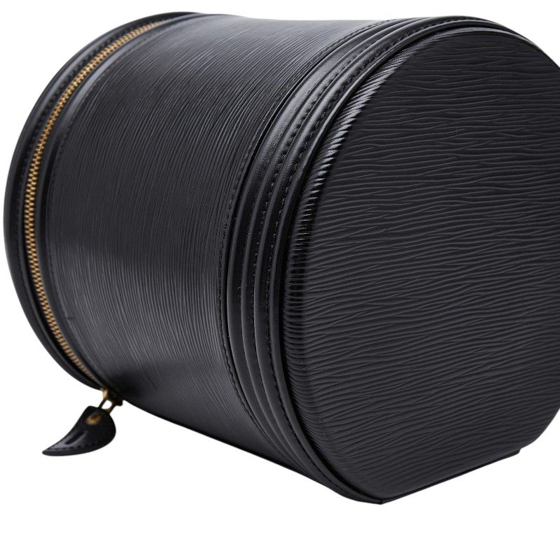 Louis Vuitton Epi Cannes Handbag Vanity Bag Noir Black Leather — view 5