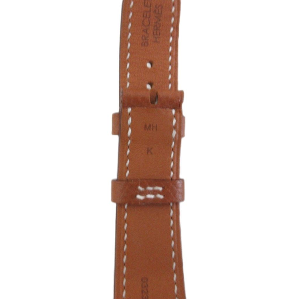 Hermes Leather Bracelet Watch Brown — view 7