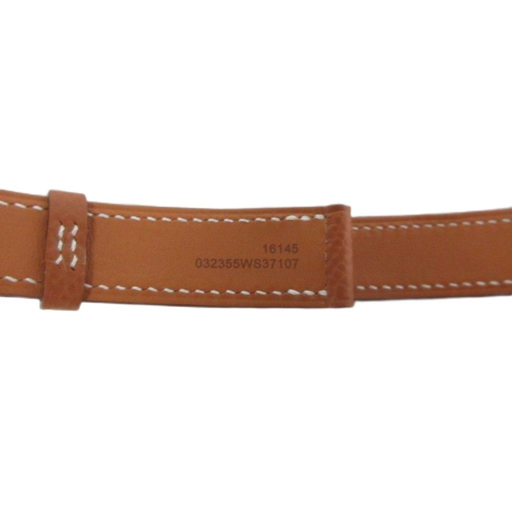 Hermes Leather Bracelet Watch Brown — view 8