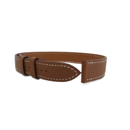 Hermes Leather Bracelet Watch Brown — view 5