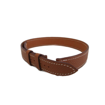 Hermes Leather Bracelet Watch Brown