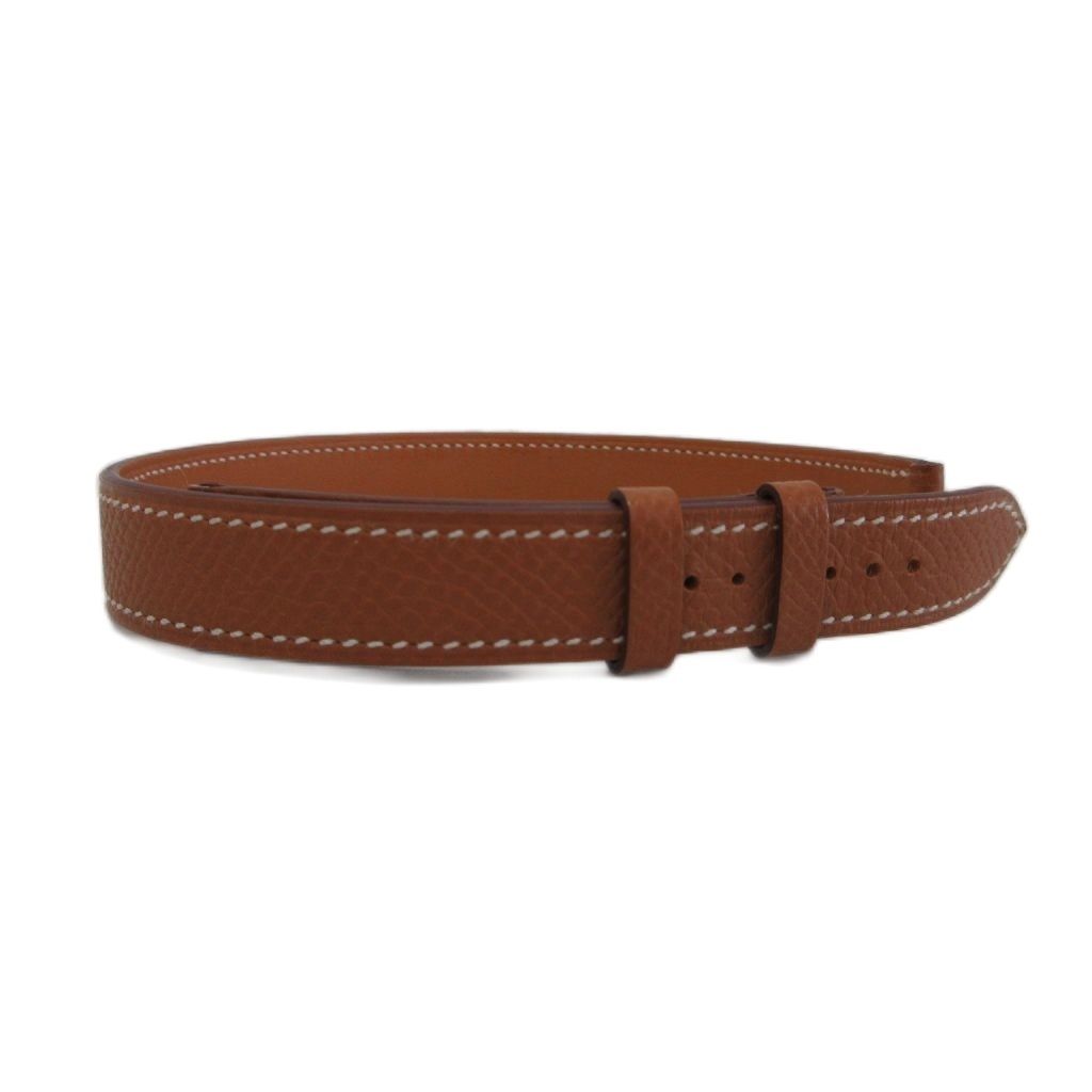 Hermes Leather Bracelet Watch Brown — view 2