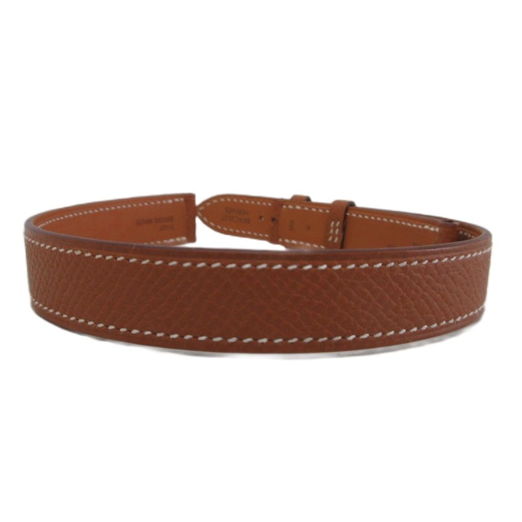 Hermes Leather Bracelet Watch Brown — view 3