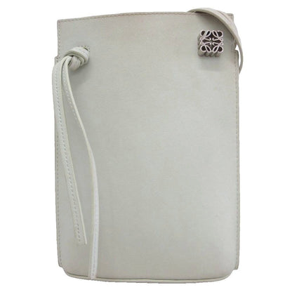 Loewe Dice Pocket Anagram Shoulder Bag Leather Logo Mint Green