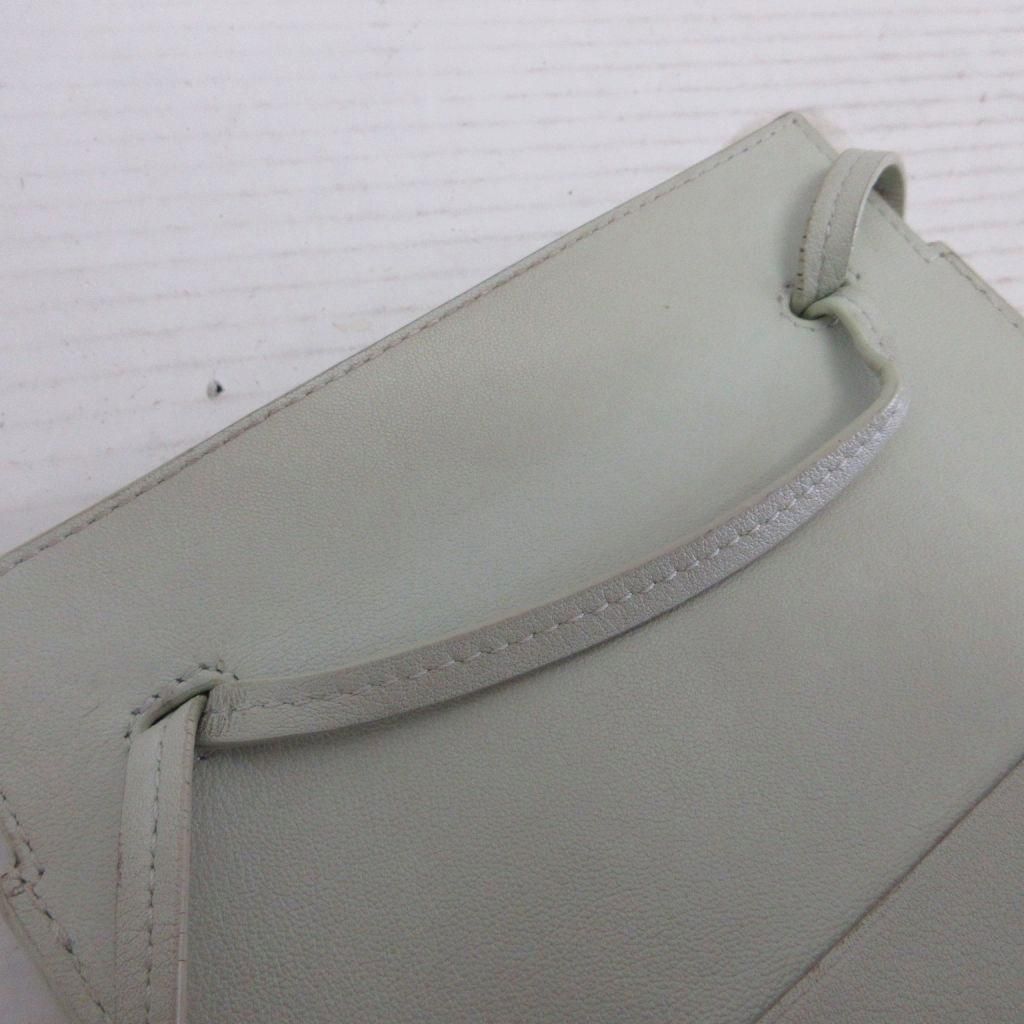Loewe Dice Pocket Anagram Shoulder Bag Leather Logo Mint Green — view 8