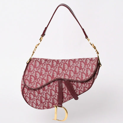 Dior Saddle Bag Trotter All Over Print Cotton Canvas