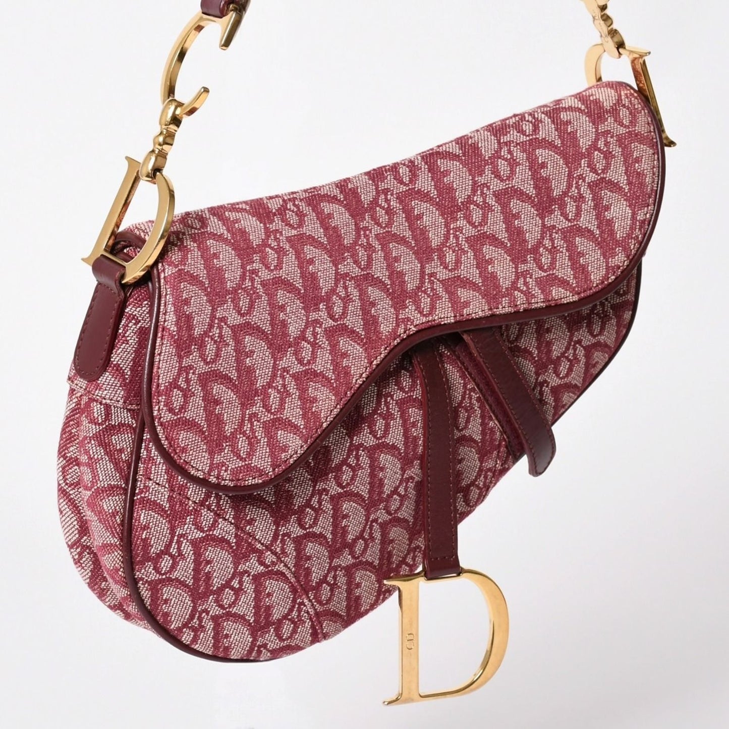 Dior Saddle Bag Trotter All Over Print Cotton Canvas — view 3