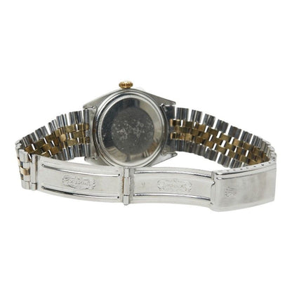 Rolex Datejust Watch Silver Gold Stainless Steel 18k Yellow — view 5