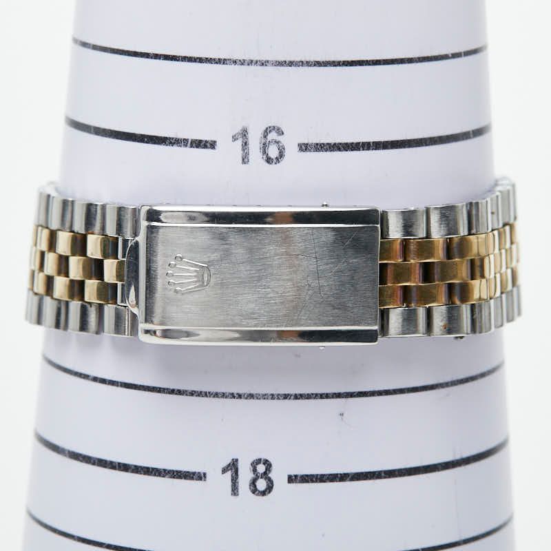 Rolex Datejust Watch Silver Gold Stainless Steel 18k Yellow — view 8