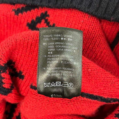 Balenciaga Long Sleeve Sweater XS Dark Navy Orange Crew — view 4
