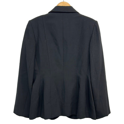 Saint Laurent Jacket 40 M Black Long Sleeve Shoulder Pad Spring Autumn — view 2