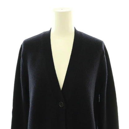 Max Mara Villar Wool Cashmere Spangko Luca Digan Knit Long Sleeve Long XS Navy — view 4
