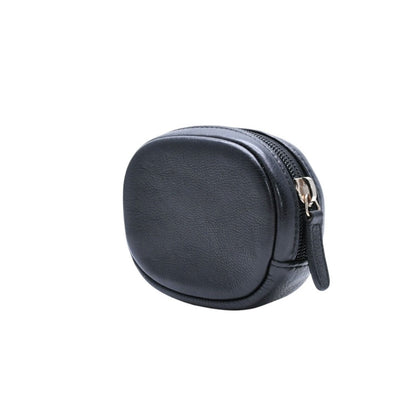 Chanel Coin Purse CC Logo Round Leather Black Gold — view 6