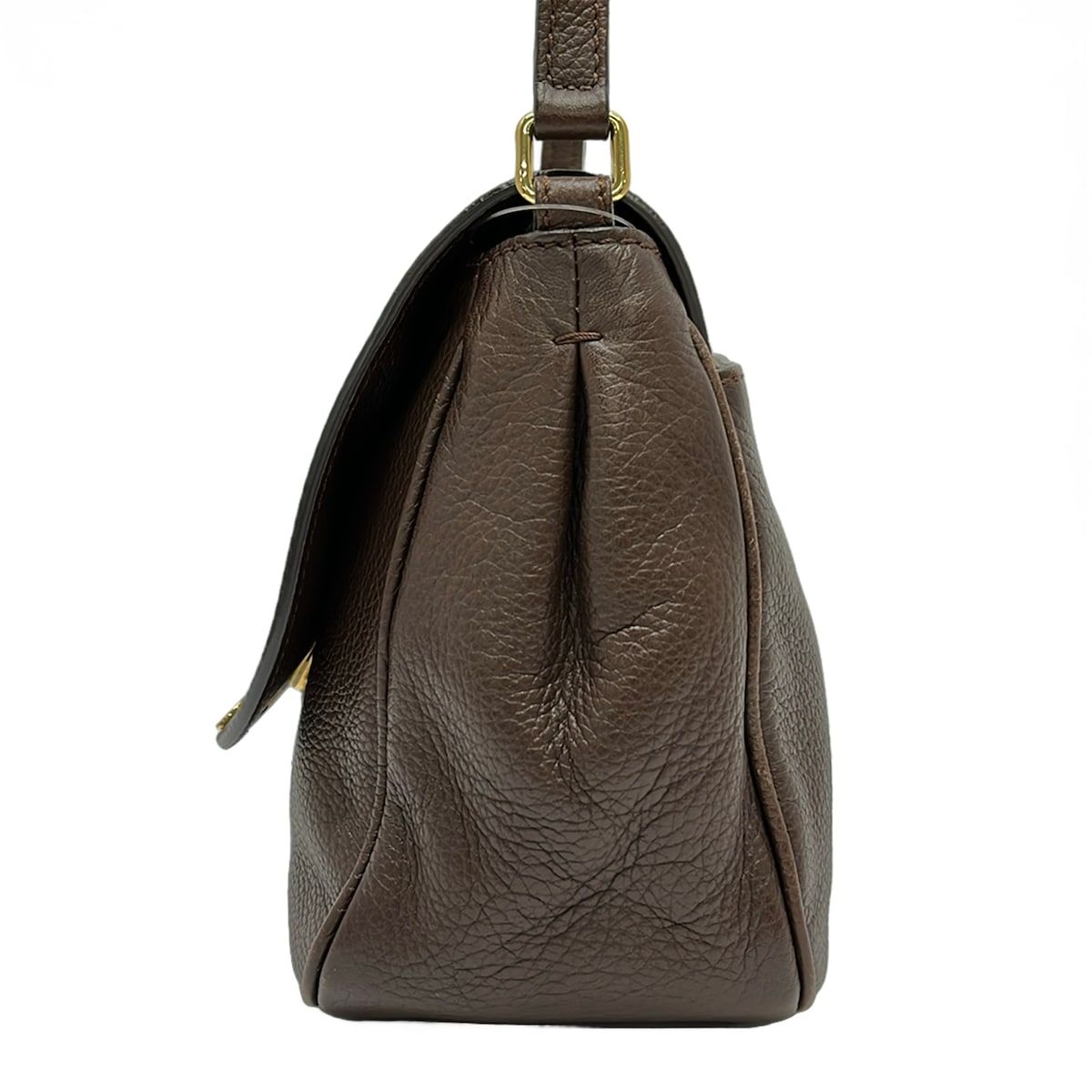 Fendi Shoulder Bag Dark Brown Leather — view 2