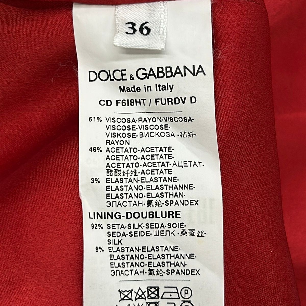 Dolce & Gabbana Dress 36 S Red Sleeveless Long — view 4