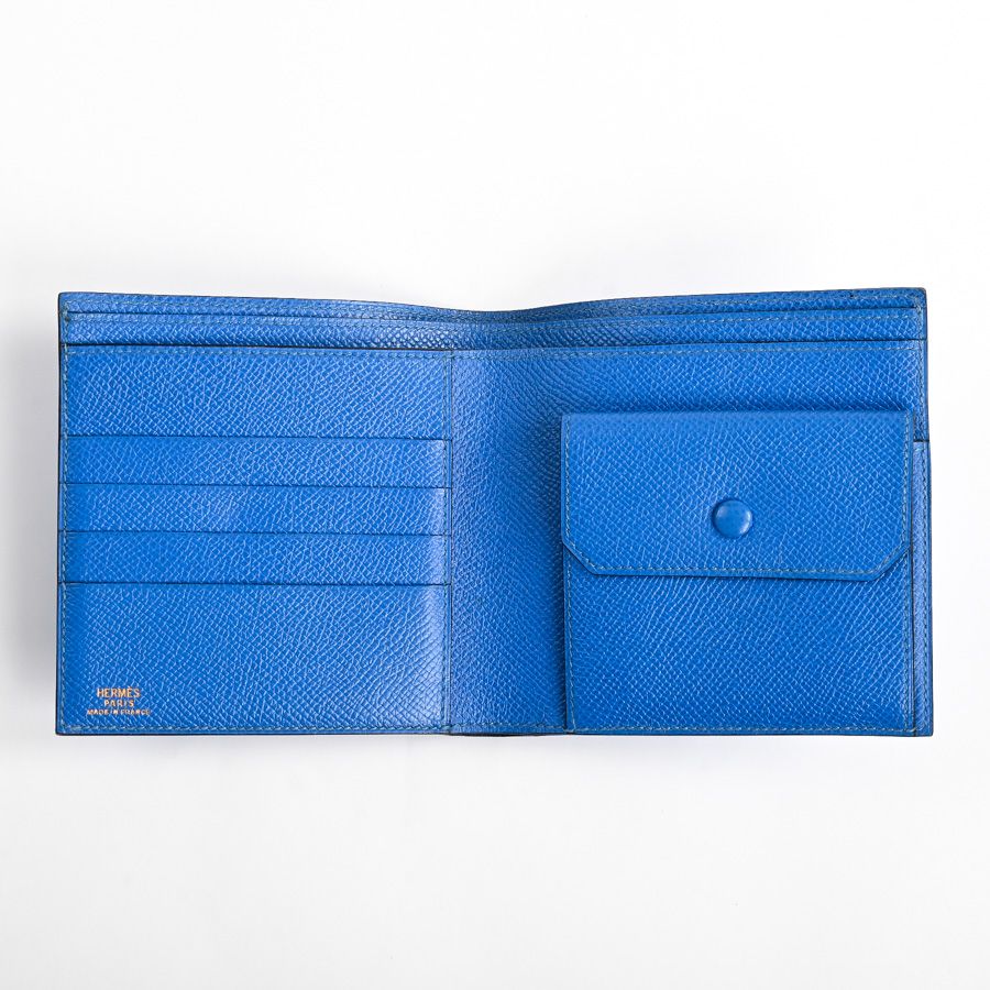 Hermes Bifold Wallet Blue — view 4