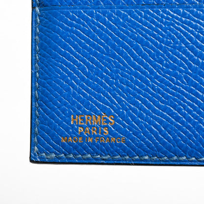 Hermes Bifold Wallet Blue — view 7