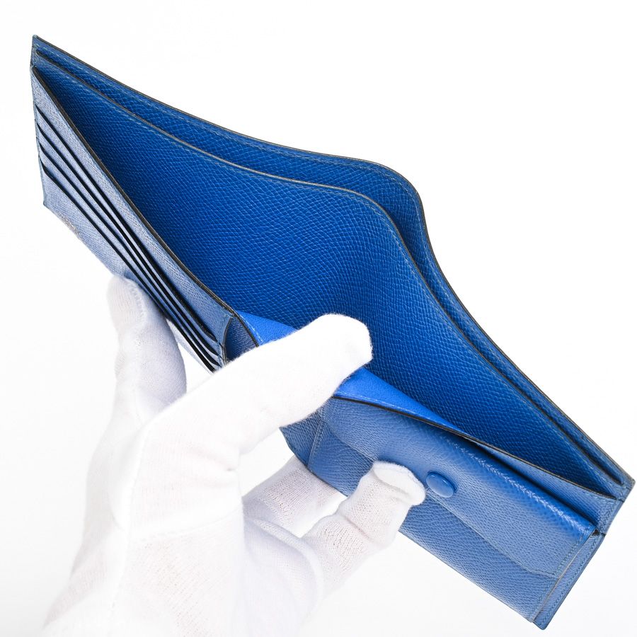 Hermes Bifold Wallet Blue — view 5