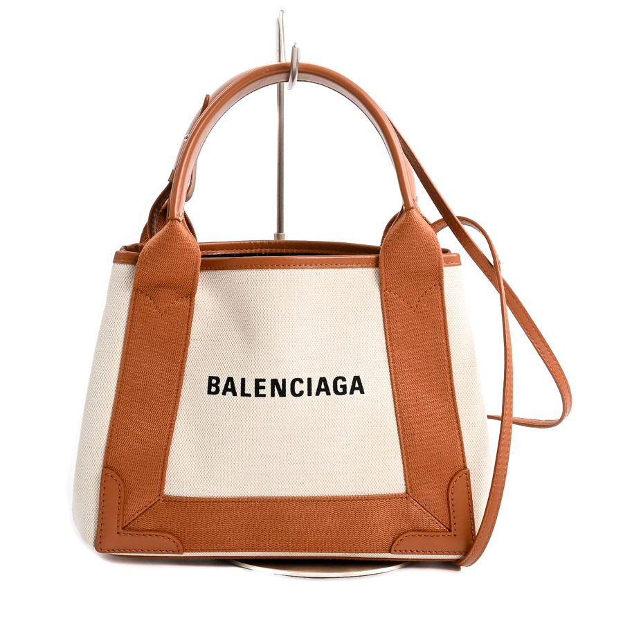Balenciaga Handbag Navy Cabas XS