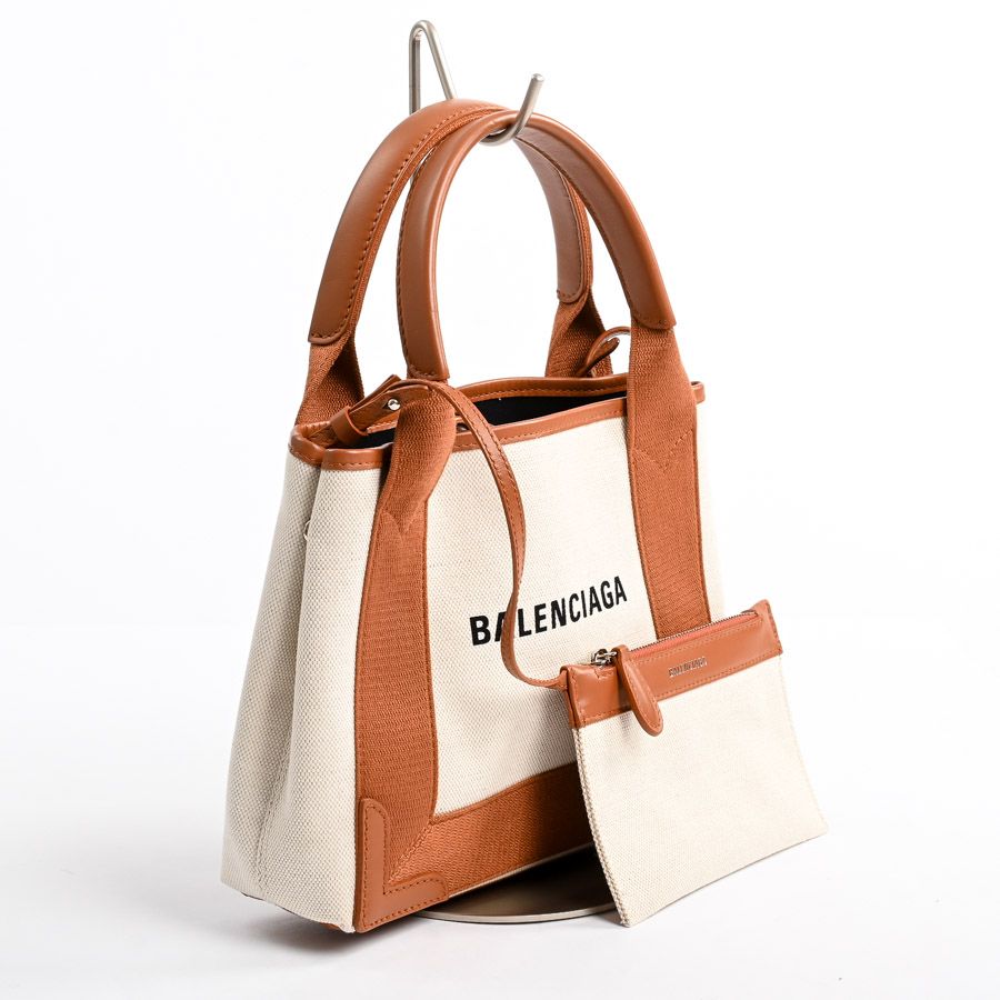 Balenciaga Handbag Navy Cabas XS — view 2