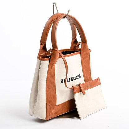 Balenciaga Handbag Navy Cabas XS — view 2