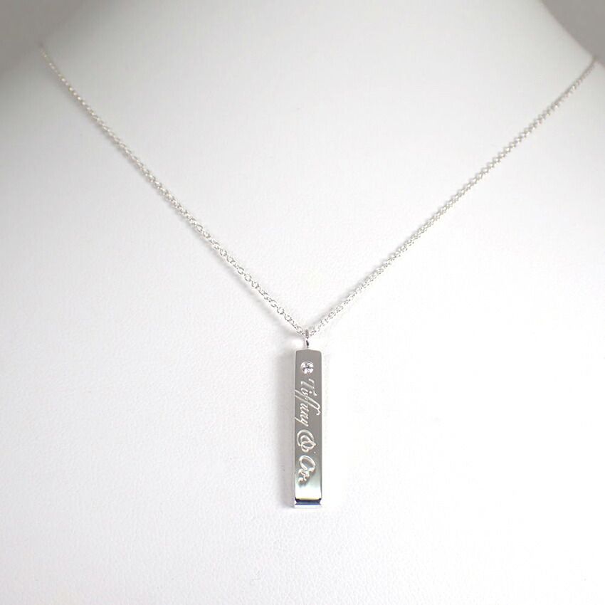 Tiffany & Co 925 Notes Diamond Bar Pendant — view 2
