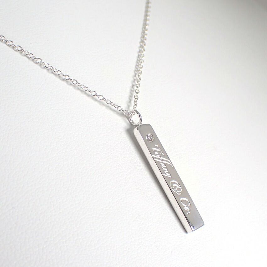 Tiffany & Co 925 Notes Diamond Bar Pendant — view 3