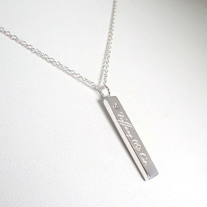 Tiffany & Co 925 Notes Diamond Bar Pendant — view 3