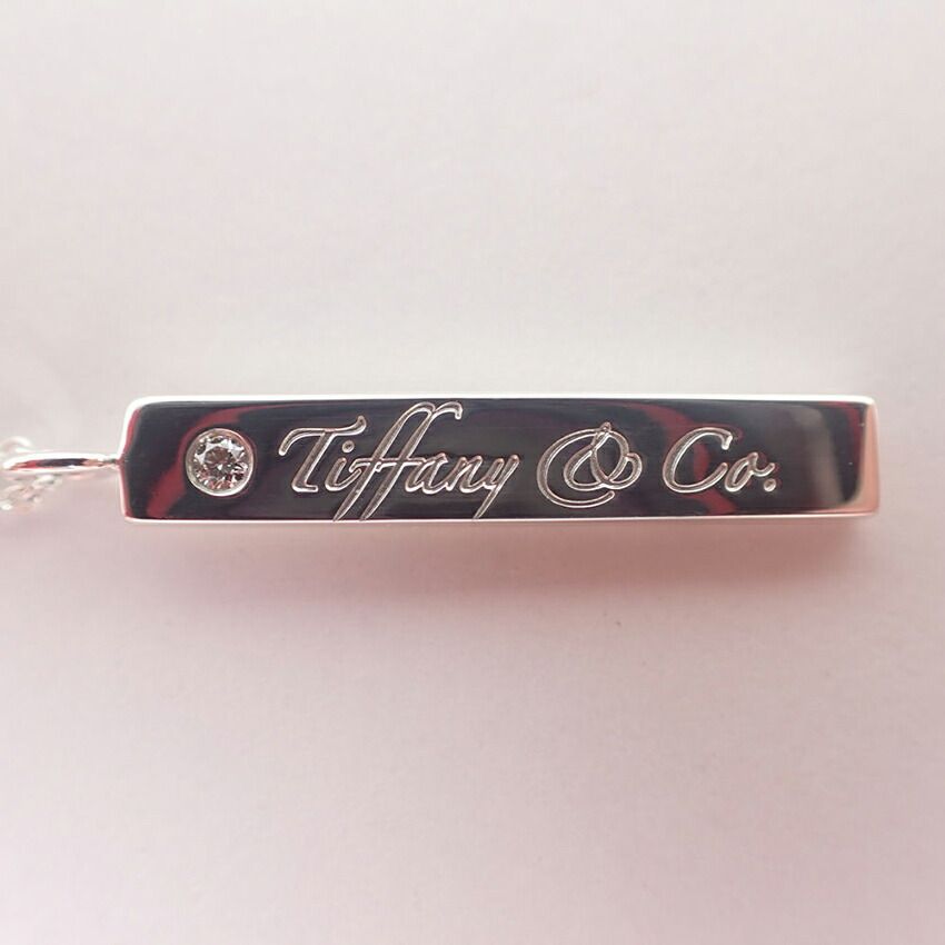 Tiffany & Co 925 Notes Diamond Bar Pendant — view 5