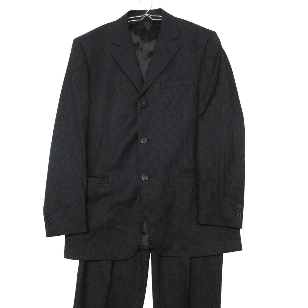 Versace Classic Suit Pinstripe Set Tailored Jacket Trousers Pants Navy