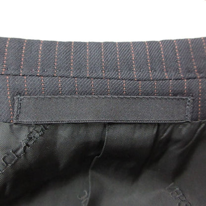 Versace Classic Suit Pinstripe Set Tailored Jacket Trousers Pants Navy — view 8
