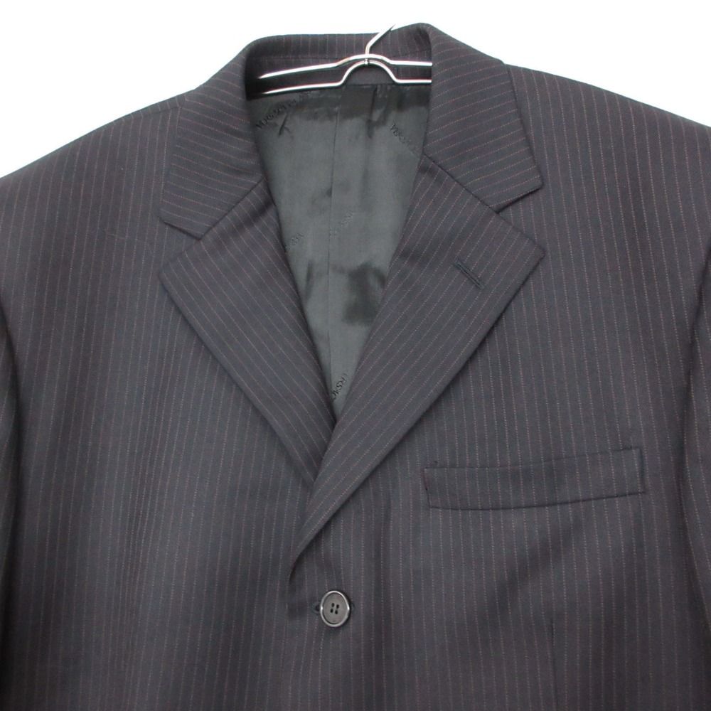Versace Classic Suit Pinstripe Set Tailored Jacket Trousers Pants Navy — view 6