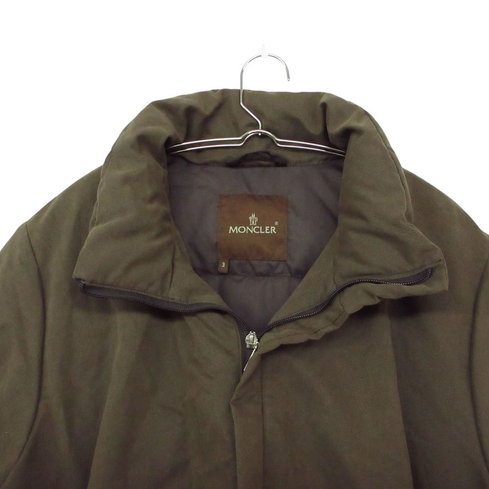 Moncler Down Jacket Brown Tag Coat Cotton — view 4