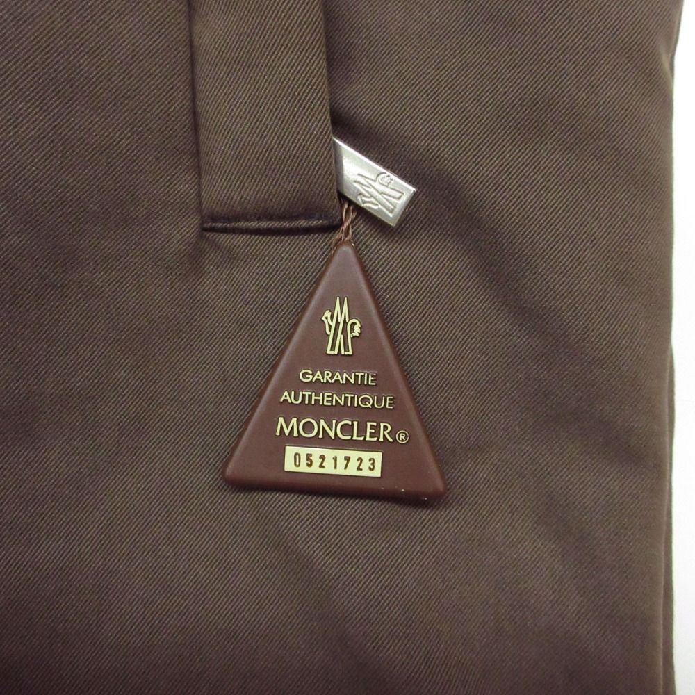 Moncler Down Jacket Brown Tag Coat Cotton — view 6