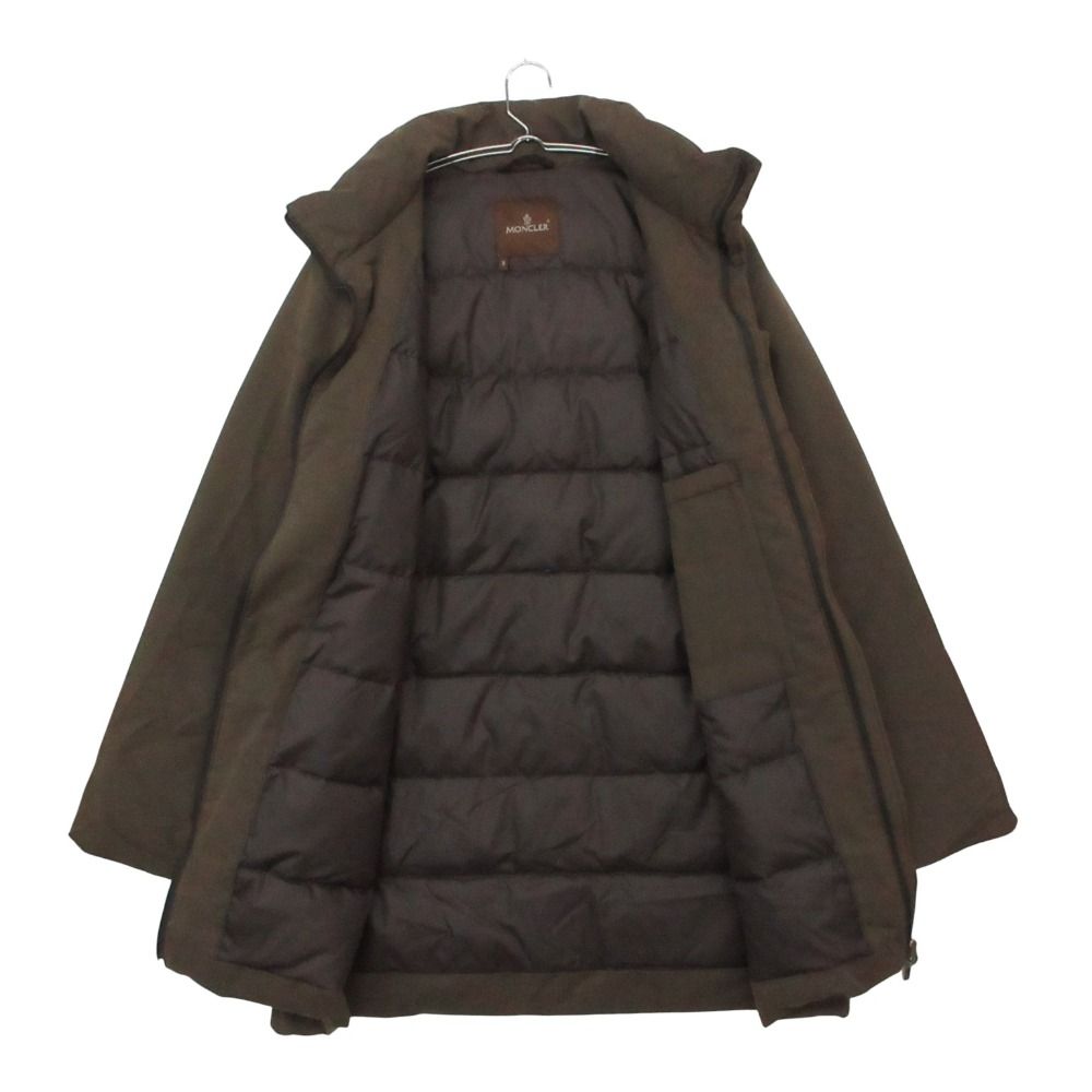 Moncler Down Jacket Brown Tag Coat Cotton — view 3