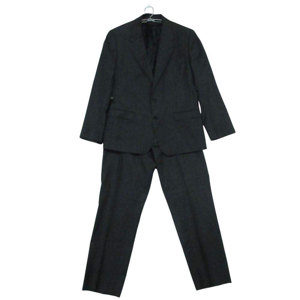 Dolce & Gabbana Suit Striped Pattern Set Face Gray