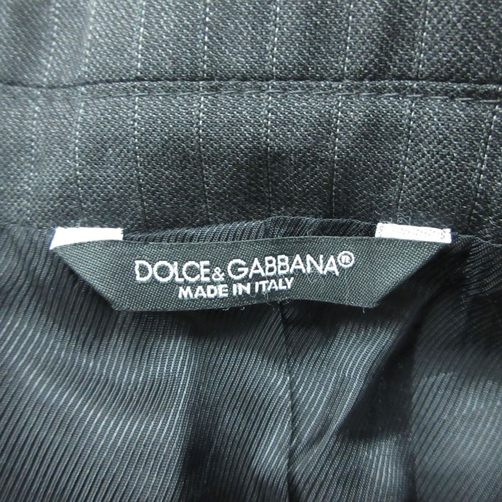 Dolce & Gabbana Suit Striped Pattern Set Face Gray — view 7