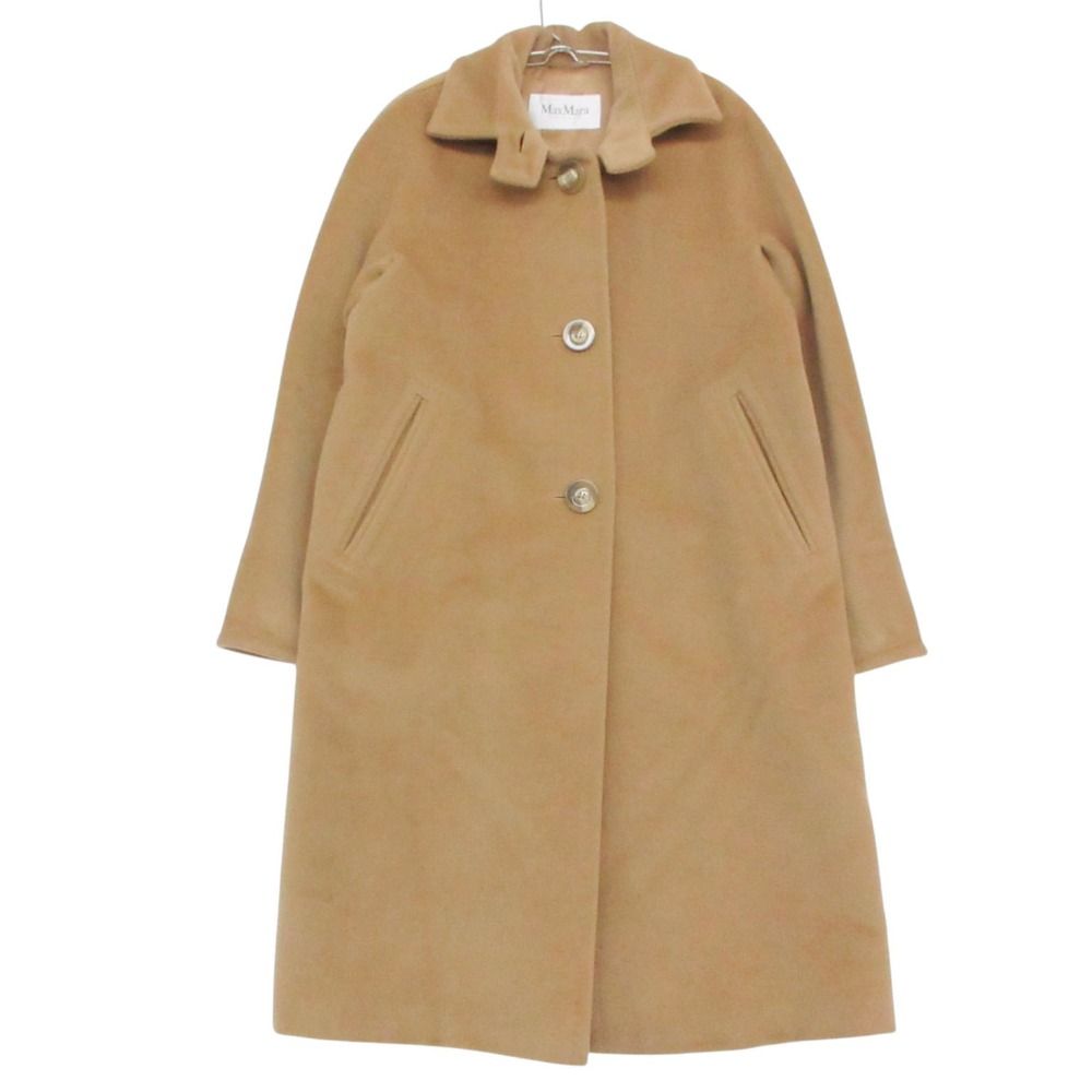 Max Mara Coat Wool Cashmere Single Button White Tag Beige