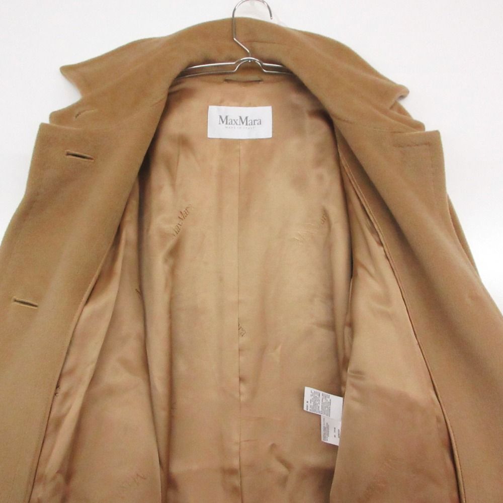 Max Mara Coat Wool Cashmere Single Button White Tag Beige — view 4