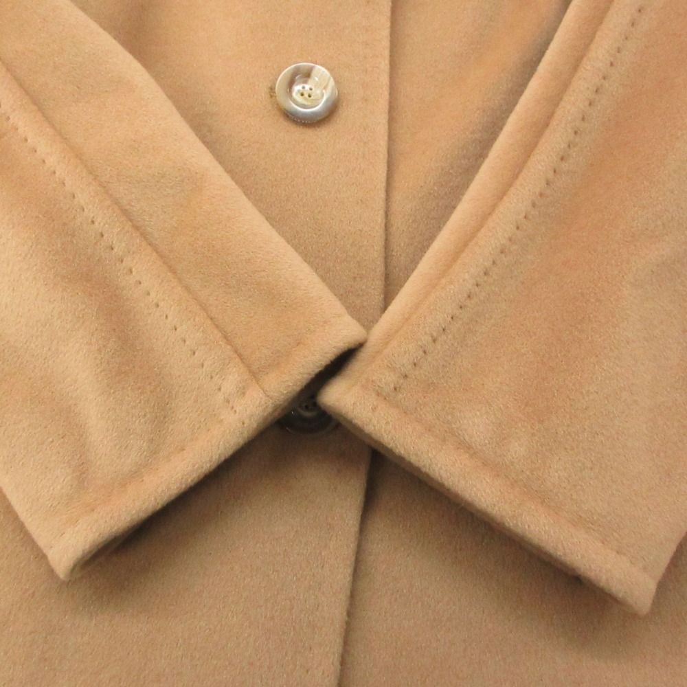 Max Mara Coat Wool Cashmere Single Button White Tag Beige — view 9
