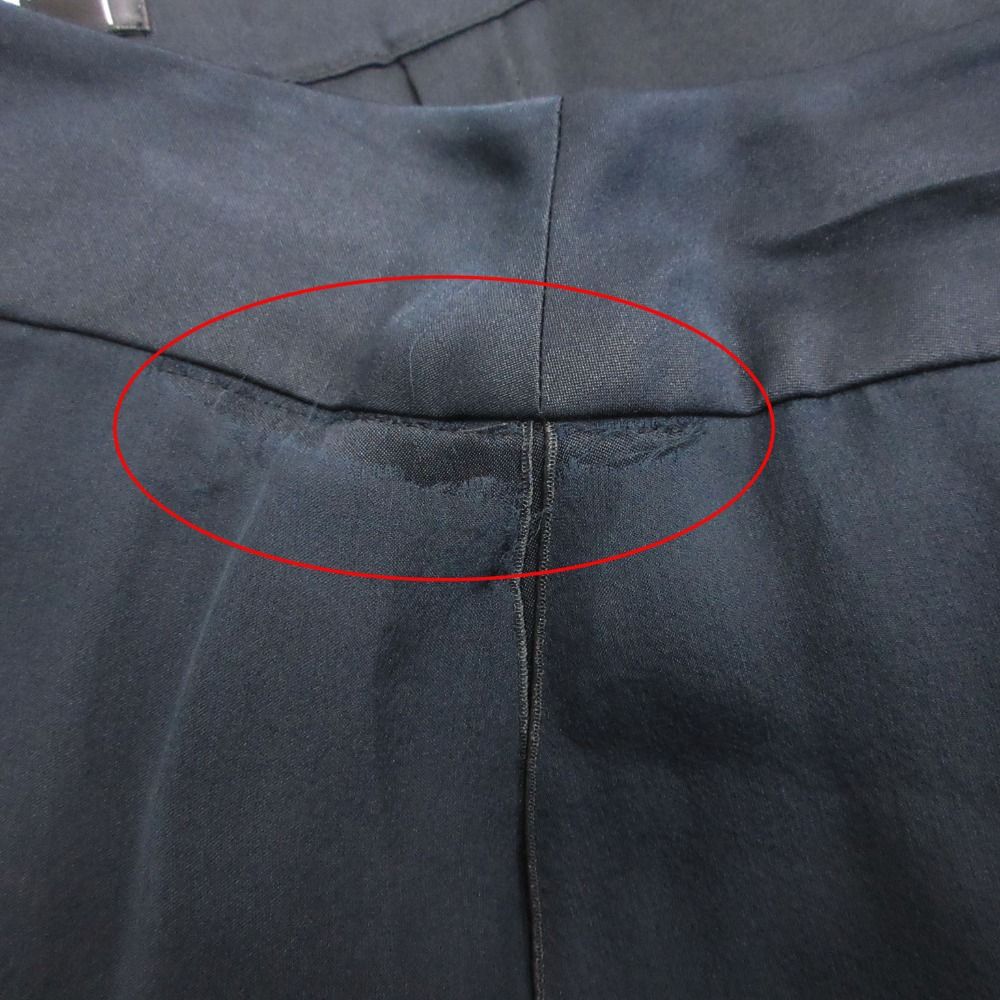 Chanel Skirt Silk Chiffon CC Logo Button Black — view 4
