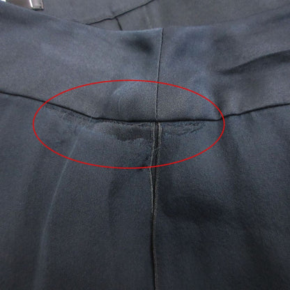 Chanel Skirt Silk Chiffon CC Logo Button Black — view 4