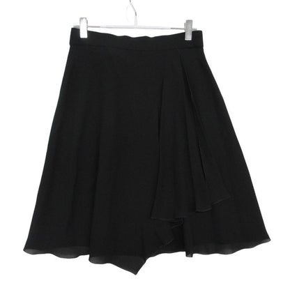 Chanel Skirt Flared Chiffon Acme Dress Knee Length Black