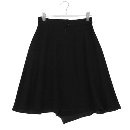Chanel Skirt Flared Chiffon Acme Dress Knee Length Black — view 2