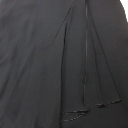 Chanel Skirt Flared Chiffon Acme Dress Knee Length Black — view 4