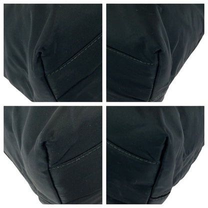 Prada Tessuto Black Silver Nylon Shoulder — view 3