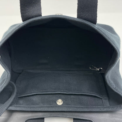 Hermes Valparaiso PM Handbag Tote Toilet Blanc Black — view 9